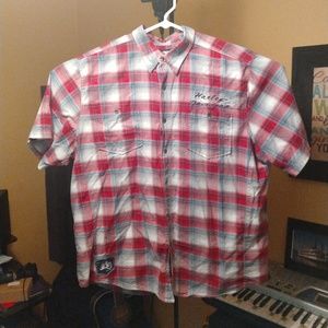Red Harley Davidson shirt